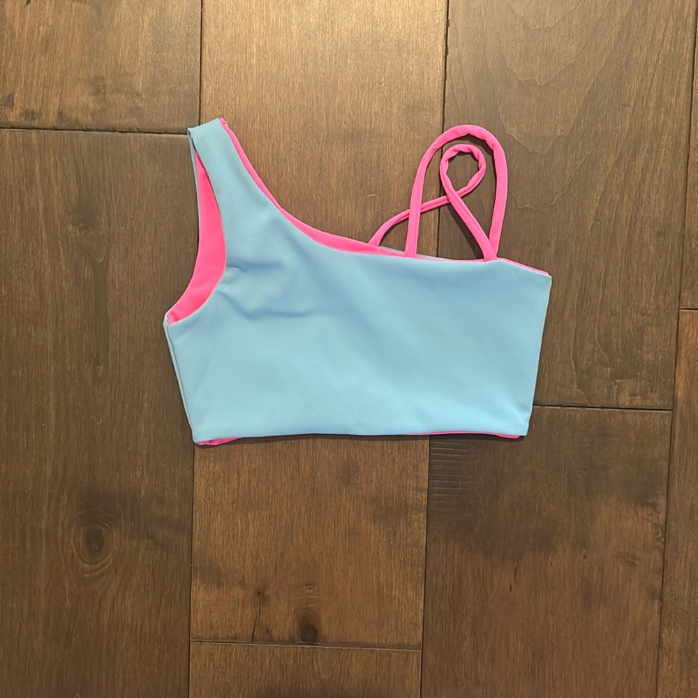 Kids Dance Costume Top - Blue and Pink